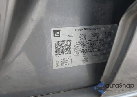 2020 Chevrolet Colorado 2Wd Short Box Lt из США, поврежденный, VIN 1GCGSCEN4L1100910